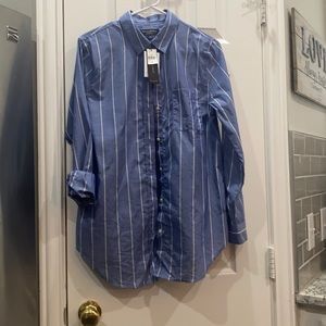 Banana Republic Striped Button Down